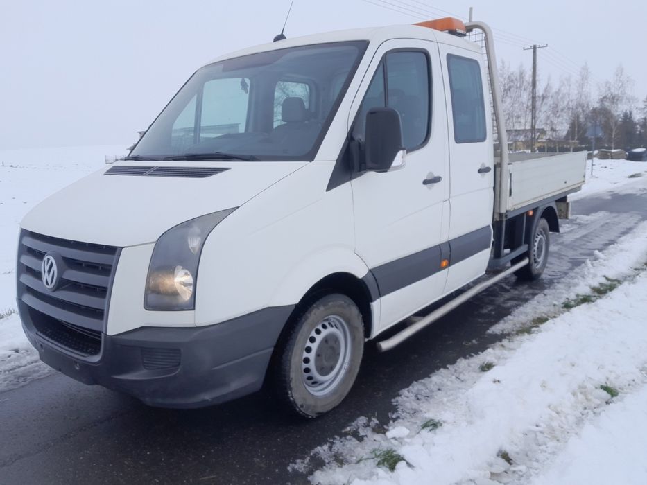 Vw Crafter Skrzyniowy  Doka 6-osobowy Brygadówka