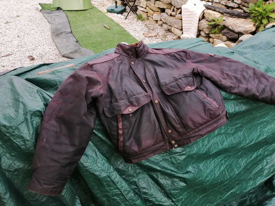 Blusão moto encerado marca Belstaff