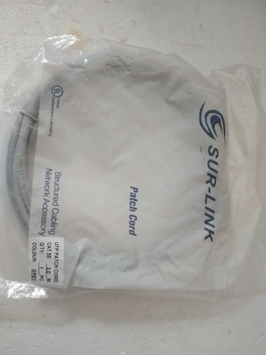 Patch Cord (сетевой кабель, интернет) 1м и 3м
