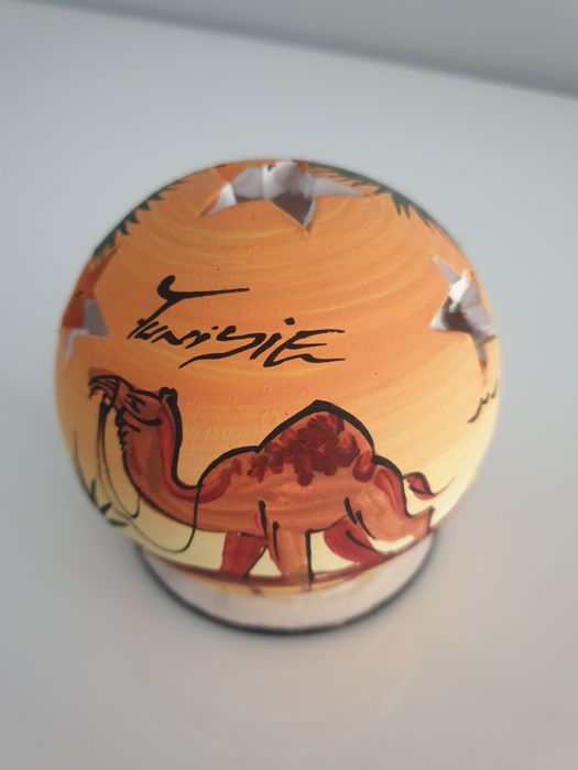 Lamparina de vela e cinzeiro Tunísia