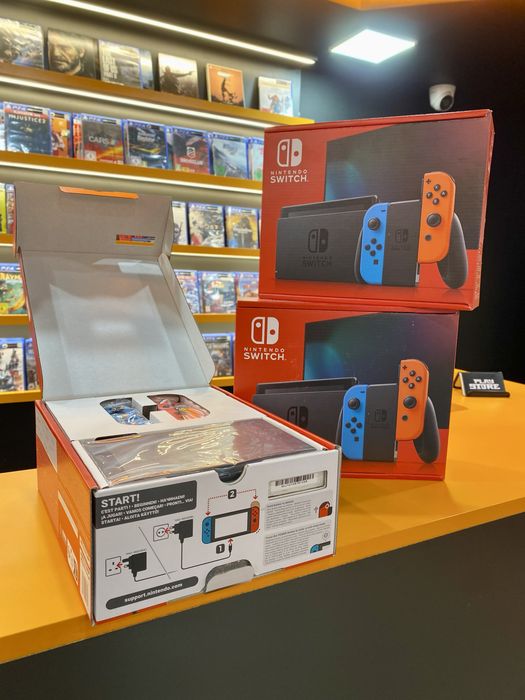 Портативна ігрова приставка NINTENDO Switch Fat 32gb Blue Red НОВА: 11 ...