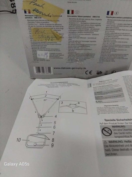 clatronic urządzenie do prasowania koszul HBB3437