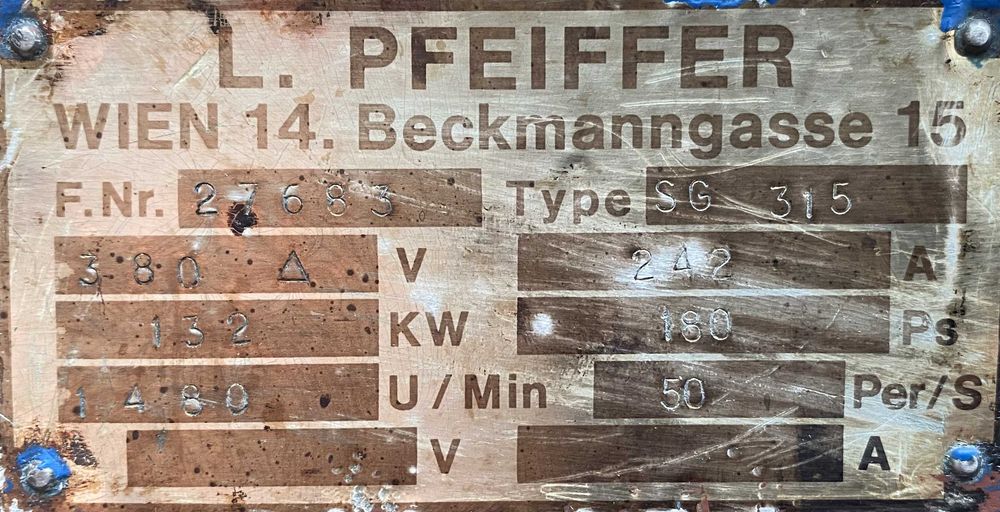 silnik elektryczny 132kW 1480obr. 3fazowy