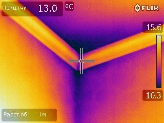 Тепловізійна зйомка, втрати тепла тепловізор flir опалення