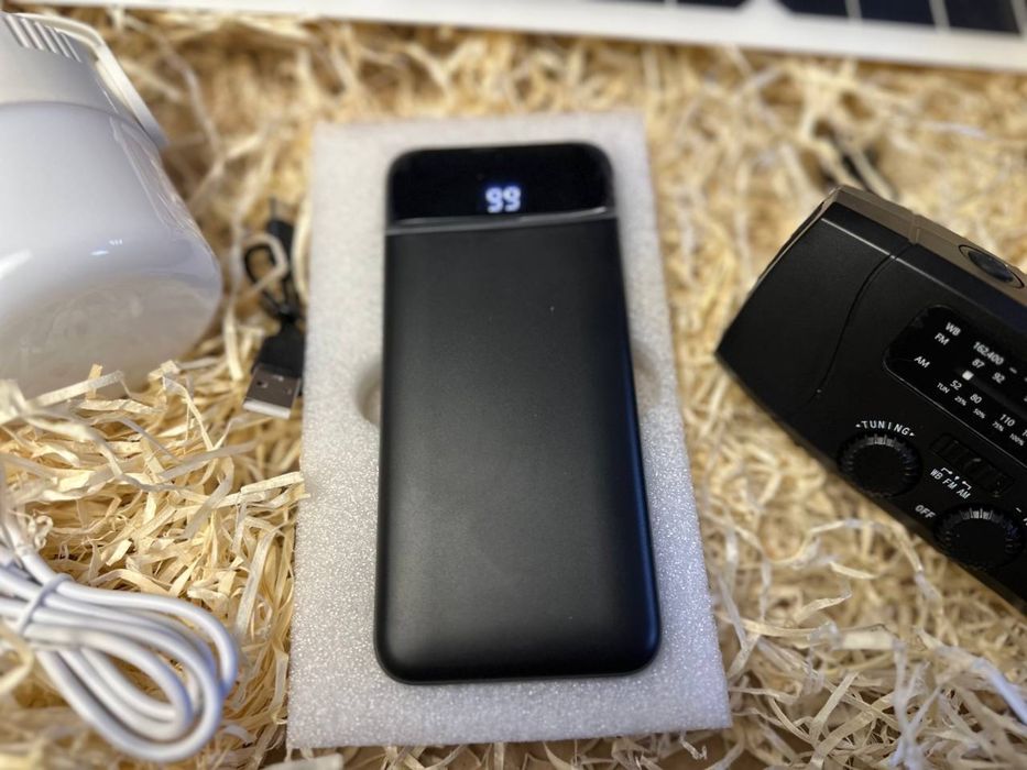 Набір світла: сонячна панель, повербанк, ліхтар, динамо-машина