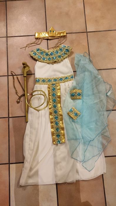 Fato de Carnaval da Cleópatra 8 a 10 anos