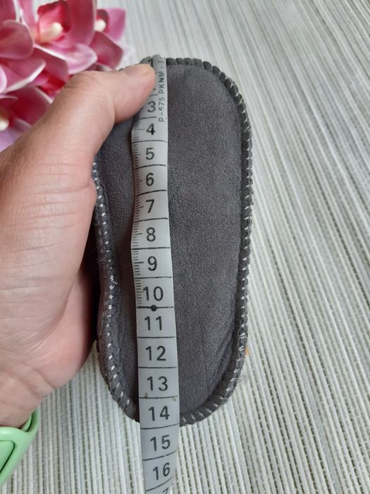 Теплі зимові уггі-пінетки patinio (овчина, натуральна замша) 14см