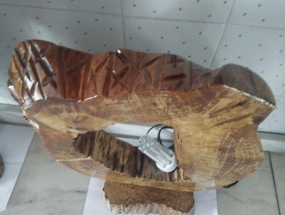 Conjunto de candeeiros em carvalho
