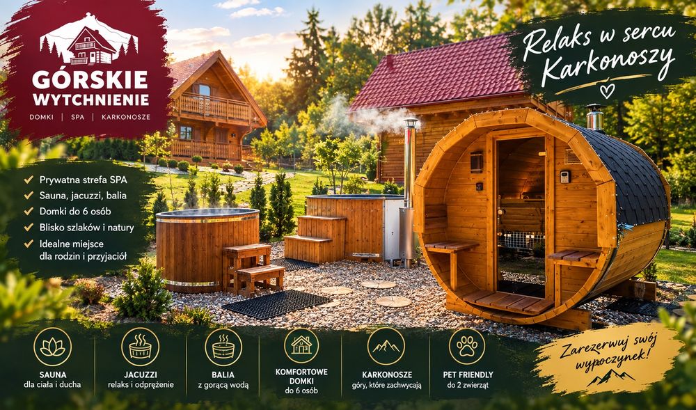 Domek Karkonosze Jacuzzi Sauna Noclegi