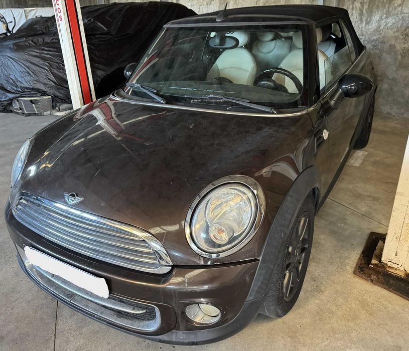 MINI Cooper Cabrio 1.6 Diesel 110cv 2011 – Matrícula Francesa – Avariado