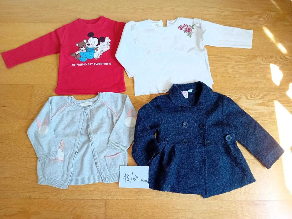 Lote de roupa menina - 1/2 anos