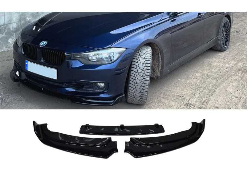 Губа ( переднього бампера ) Чорний глянець ( Normal ) на BMW 3 Series F30 / F31 2011-2018 року