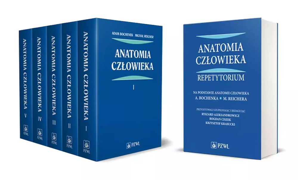 Anatomia Człowieka 1-5 Plus Repetytorium (Oprawa Miękka). Pzwl. Nowy Produkt