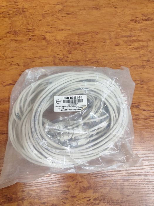 Патч-корд Molex 5Е RJ 45, 0.5м, 1м, 2м, 3м, 5м.