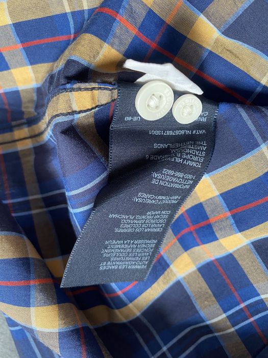 Koszula Męska w Kratę - Tommy Hilfiger - Slim Fit - L