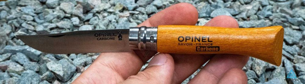 Opinel №8 Carbon Нож туристический вуглецева сталь ніж углеродка