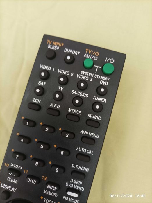 Comando / Remoto Controle  para Amplificador AV System- SONY RM-AAU019