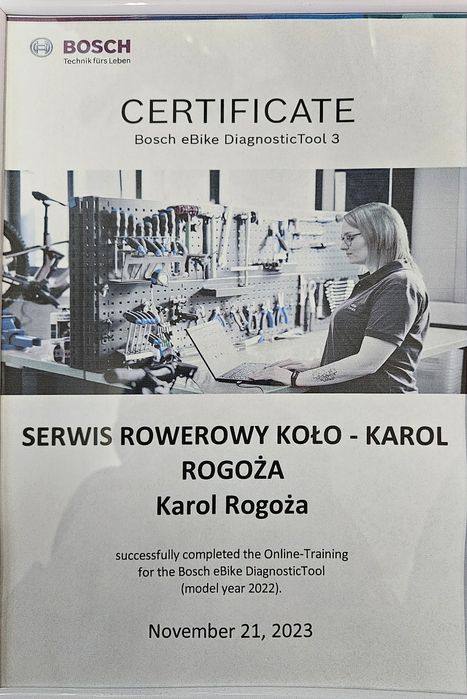 Serwis rowerów elektrycznych / diagnostyka BOSCH YAMAHA SHIMANO SPEED