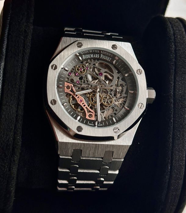 Часы audemars piguet gray скелетон
