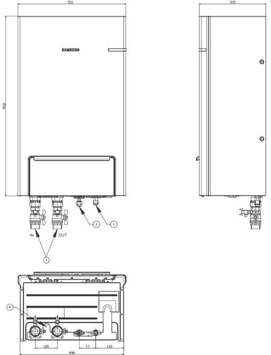 Pompa ciepła Samsung EHS Split R32 Hydro Unit 9,0 kW 3-fazowa