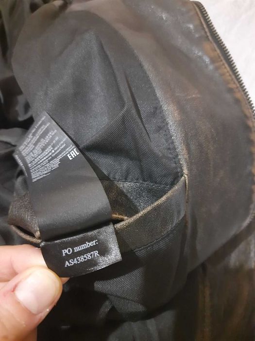 Allsaints мужская куртка Оригинал натуральная кожа