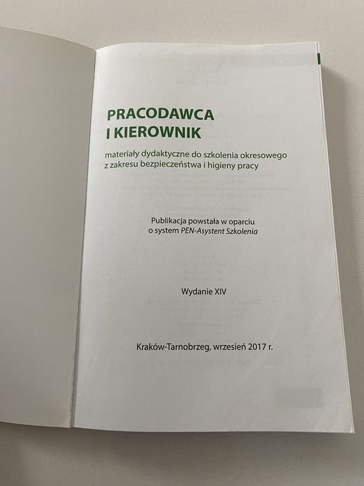 Pracodawca i kierownik - książka
