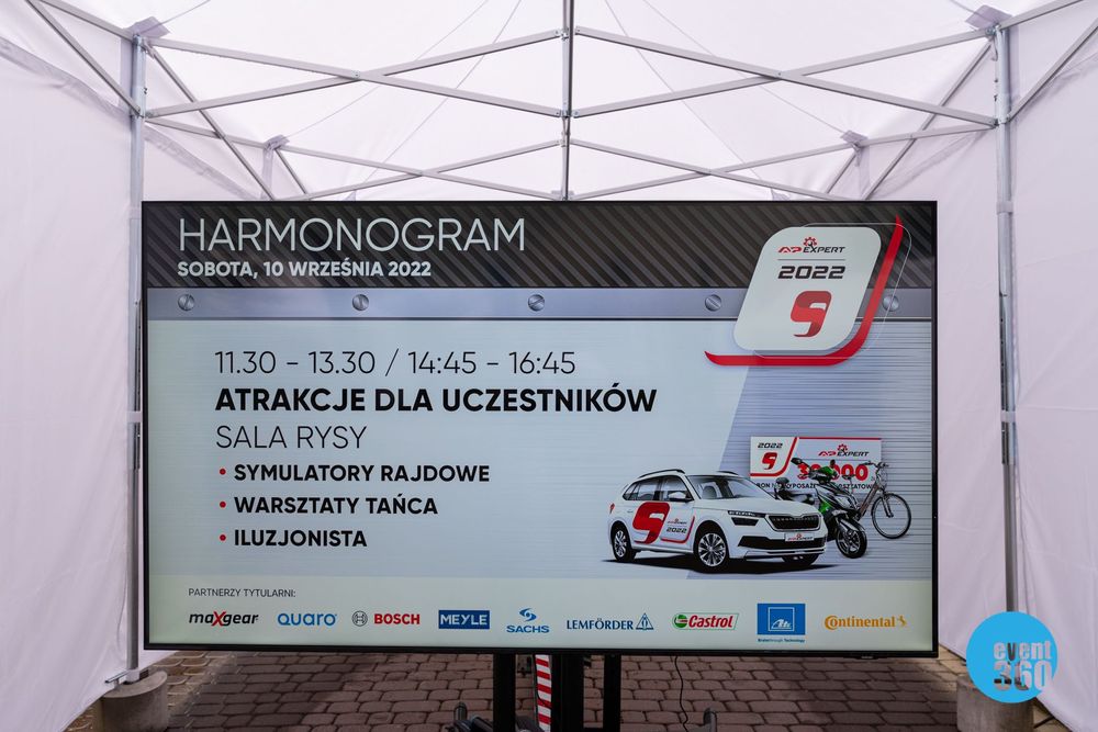 Wynajem telewizorów ekranów led event konferencja Śląsk