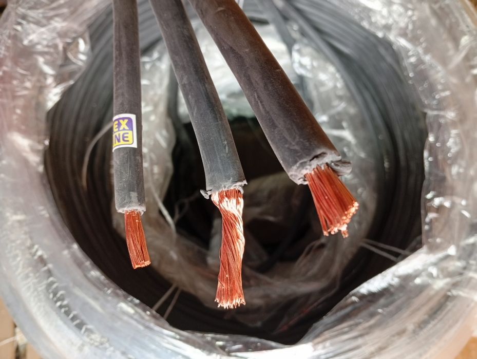 Сварочный кабель гибкий резиновый/новый/дріт зварювальний