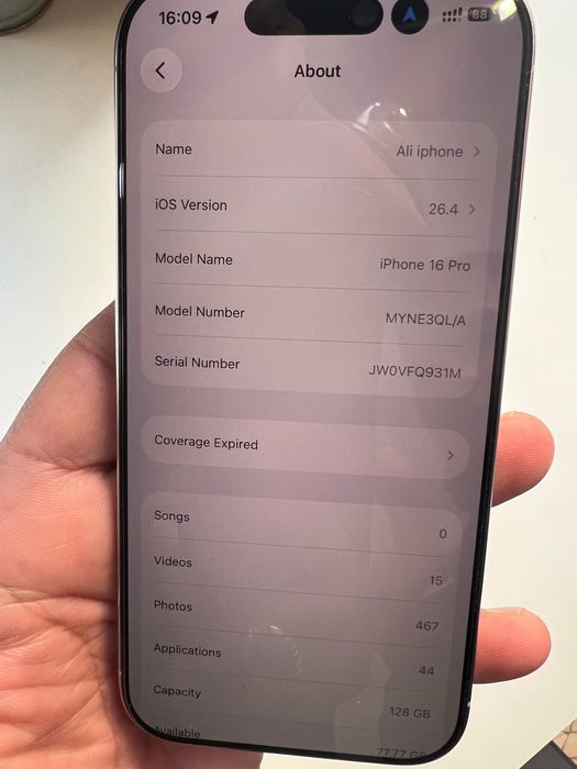 Iphone 16 pro 128 gb