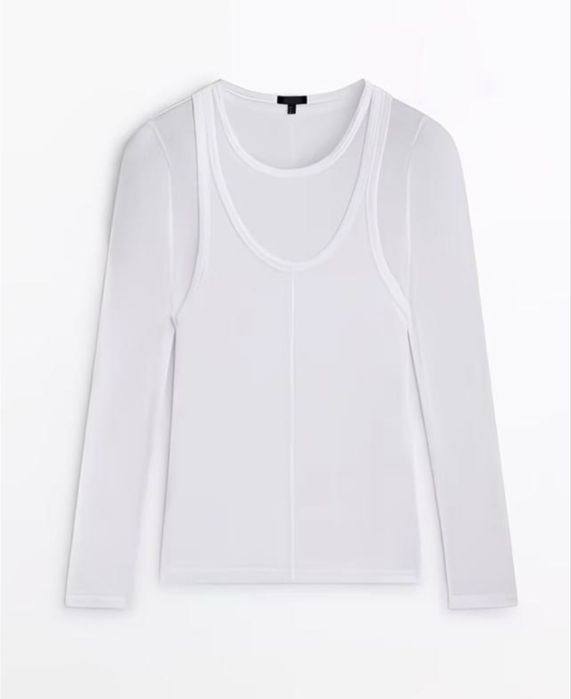 Новий лонгслів жіночий massimo dutti , s-m
