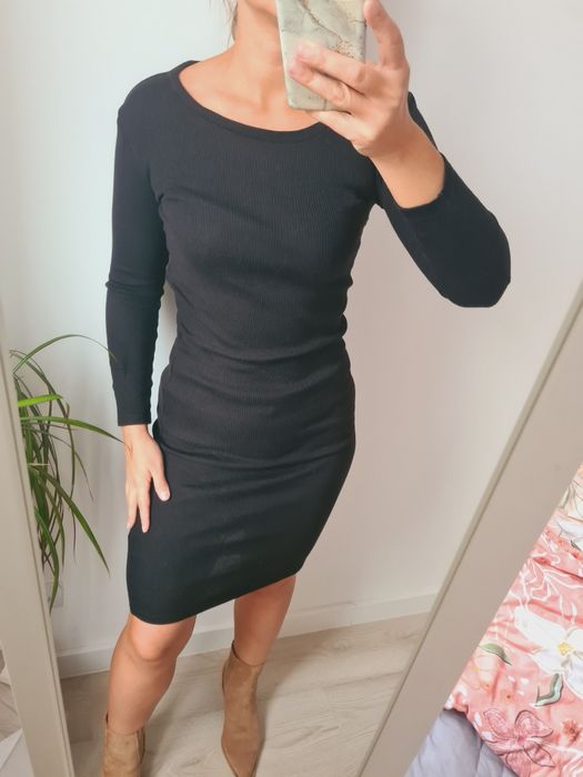 Czarna bawełniana sukienka primark