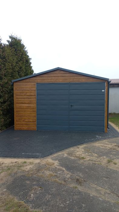 Brama na wymiar  Bramy Garażowe dwuskrzydłowa altana garażowa