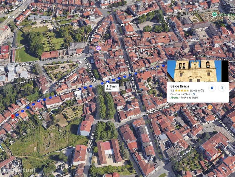 Apartamento T1 novo em Maximinos, a 100m do centro histórico de Bra...