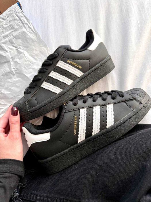 !!WOW!! Кросівки Adidas Superstar Black White | адидас суперстар