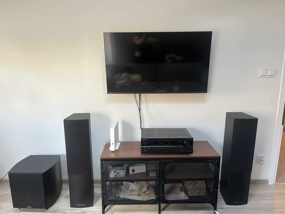 ZESTAW KINA DOMOWEGO Onkyo + Wharfedale 150W + Subwoofer 175W