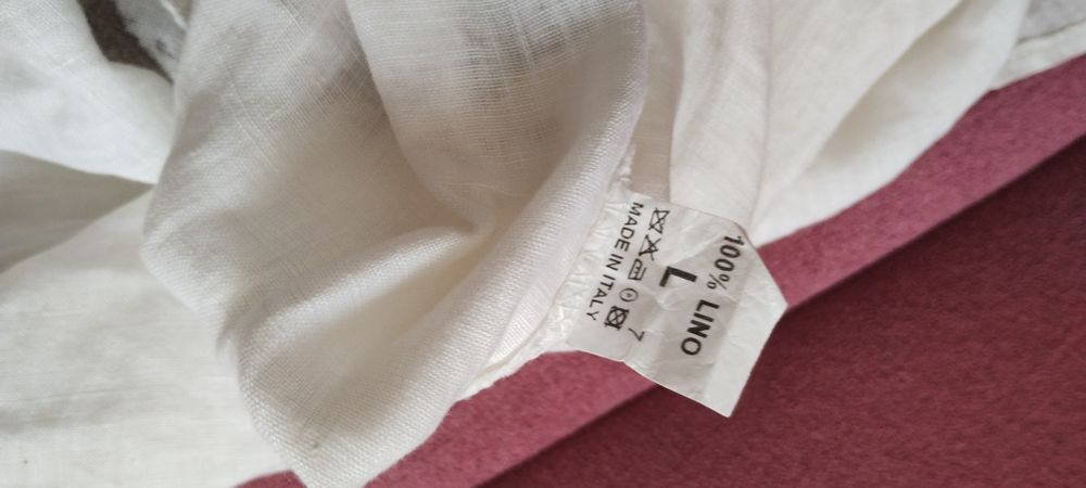 Made  in italy len piękna okazja sukienka 40
