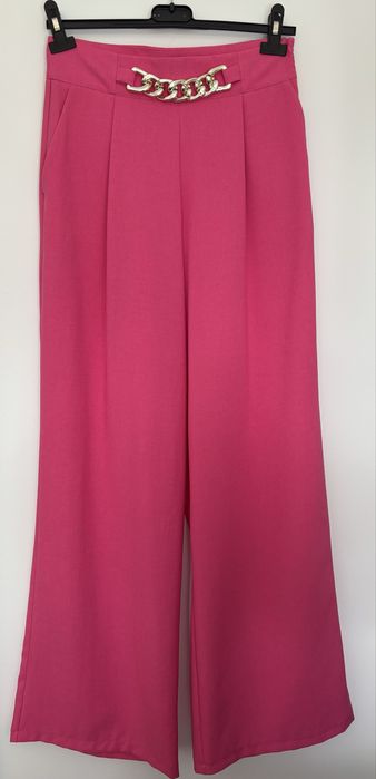 Spodnie ekeganckie nowe 38 różowe