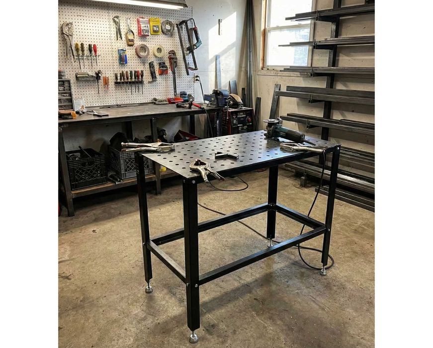 NOWY Stół Spawalniczy Montażowy Ślusarski Duży Blat Solidny Wytrzymały