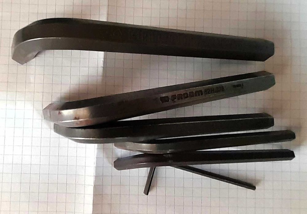 6 Chaves sextavadas em polegadas 82H – Facom