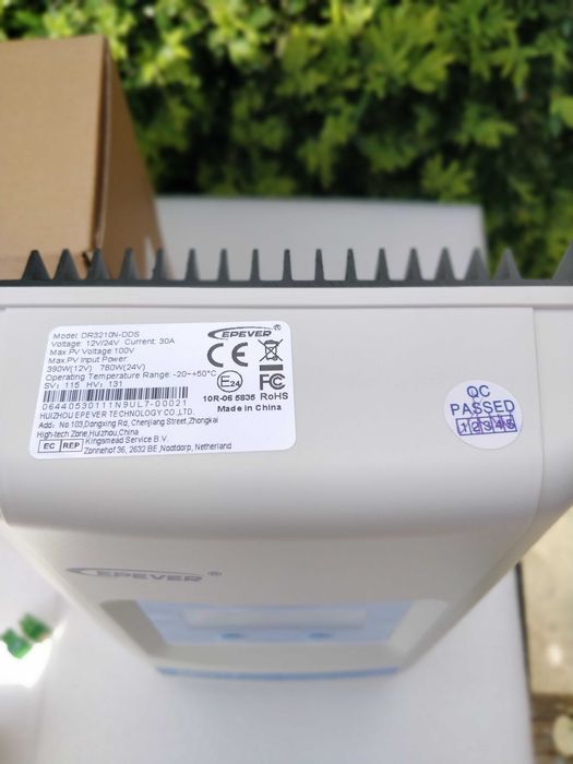 EPEVER Duo Racer 30Ah MPPT - Controlador Solar 2 Baterias