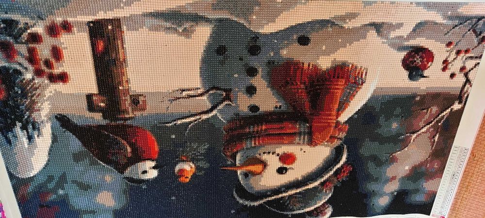 Diamond painting Natal, já pronto