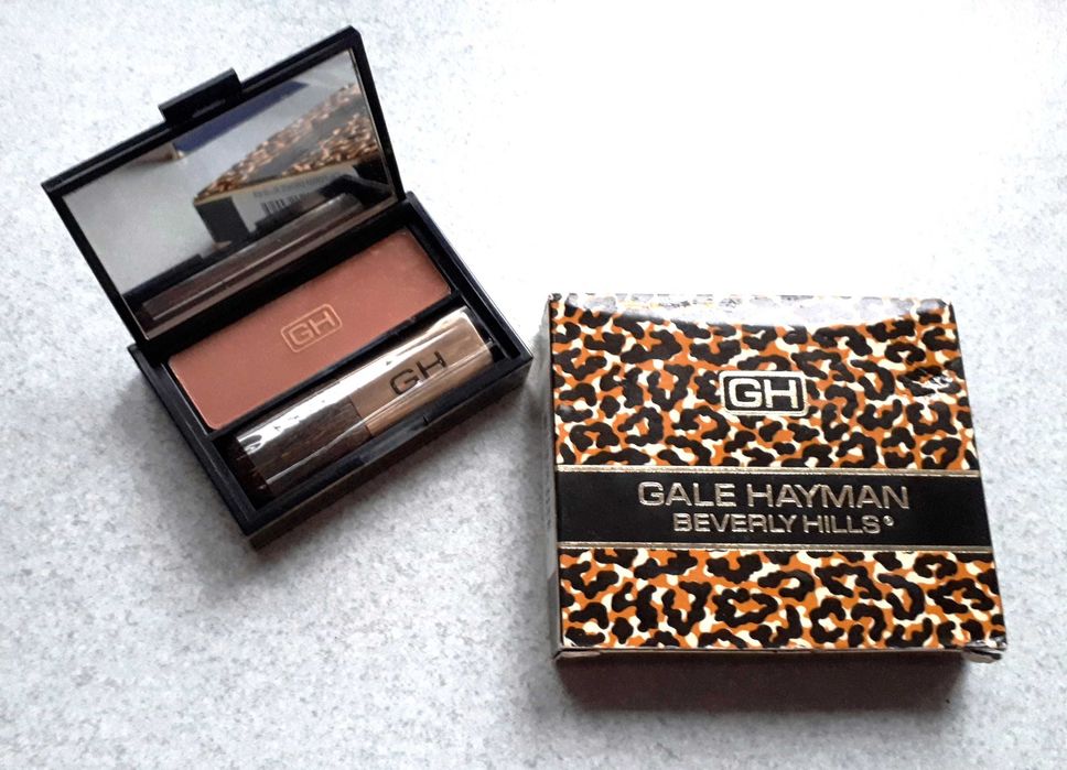 nowy róż Gale Hayman Beverly Hills California Bronze zestaw lusterko