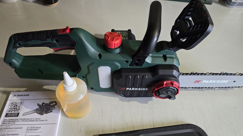 PARKSIDE 20V Motosserra a Bateria (Sem Bateria)