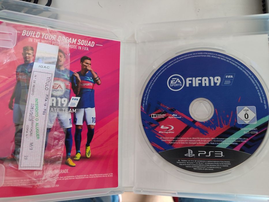Fifa 19 PS3 com selo IGAC