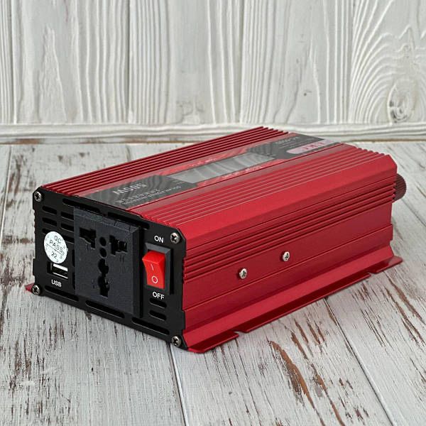 Преобразователь напряжения инвертор UKC KC-500D 12V DC-220V AC 500W