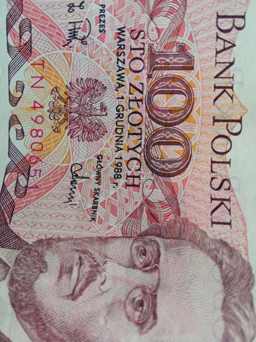 Banknot 1988 i 1986r 100 zł