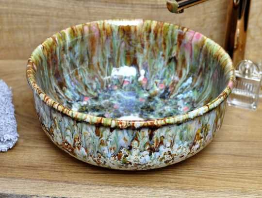 HANDMADE & OUTLET Umywalka ceramiczna nablatowa - ZOBACZ!