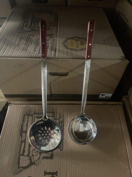 Шумовка та ополонник узбецкий професійний 47см