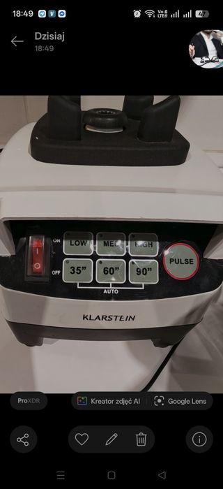 Profesjonalny blender kielichowy Klarstein 3G o mocy 1500 W