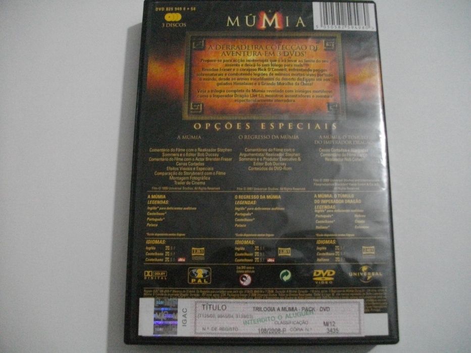 Trilogia: A Múmia em 3 DVD